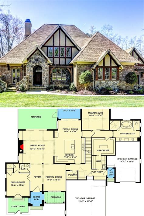 tudor house floor plans|tudor house plans single story.